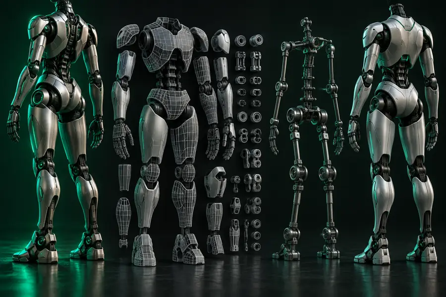 OBJ-ready mesh after conversion