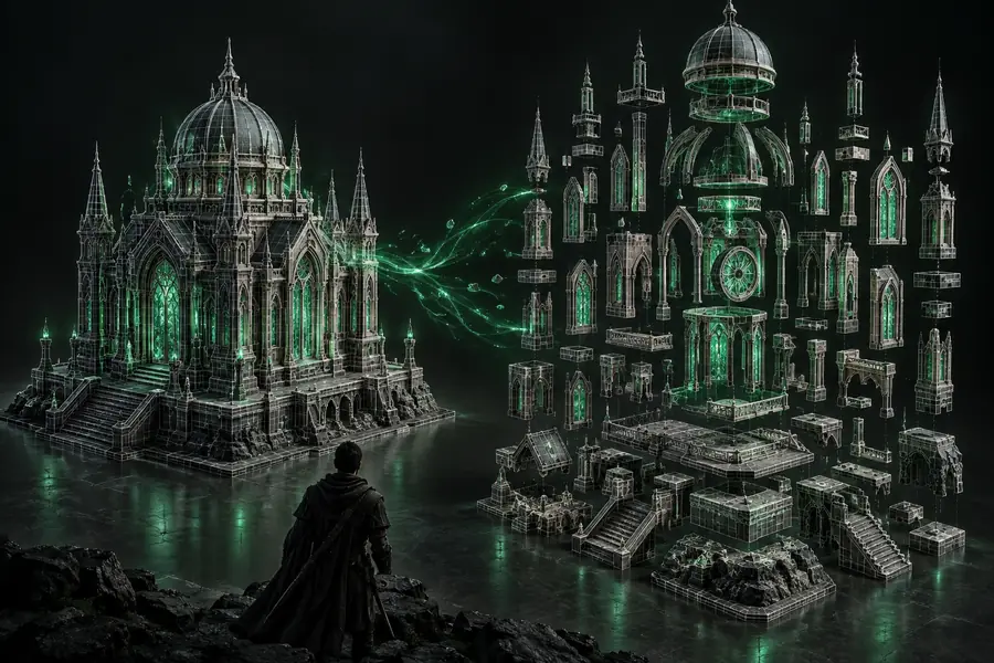 A converted 3D asset ready for a browser or downstream workflow